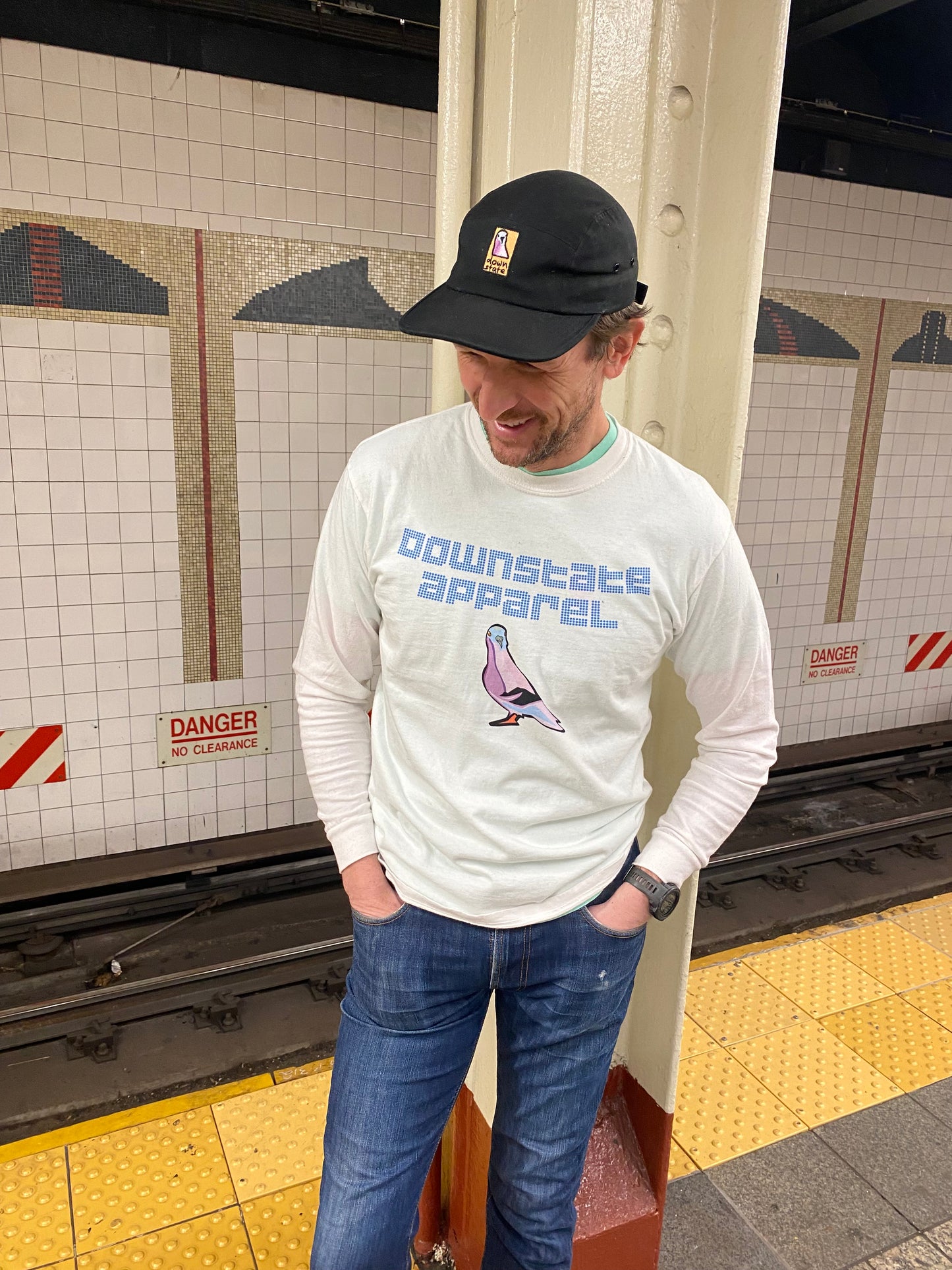 downstate run club long sleeve tee