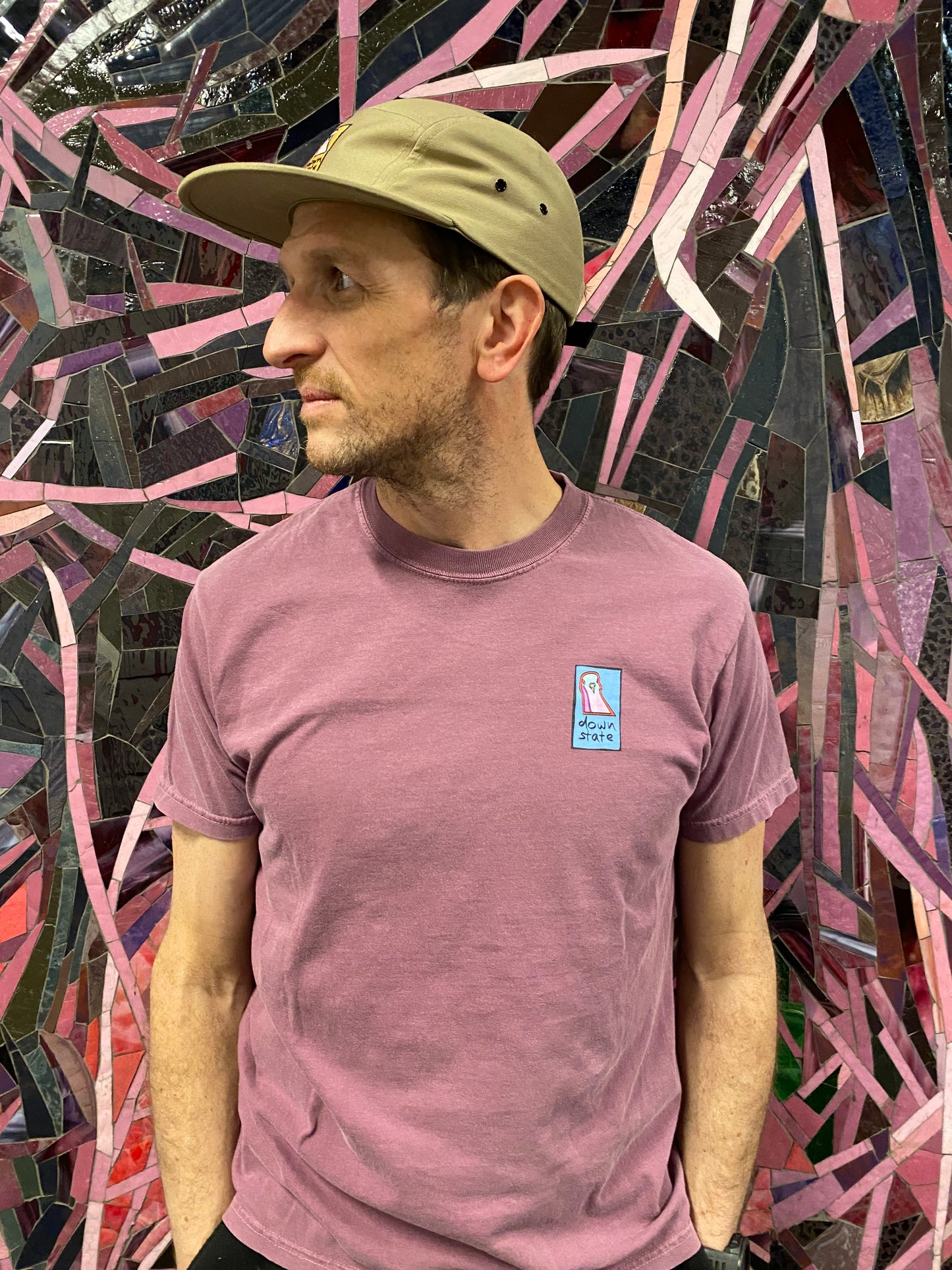 downstate original cityscape BACK print short sleeve tee