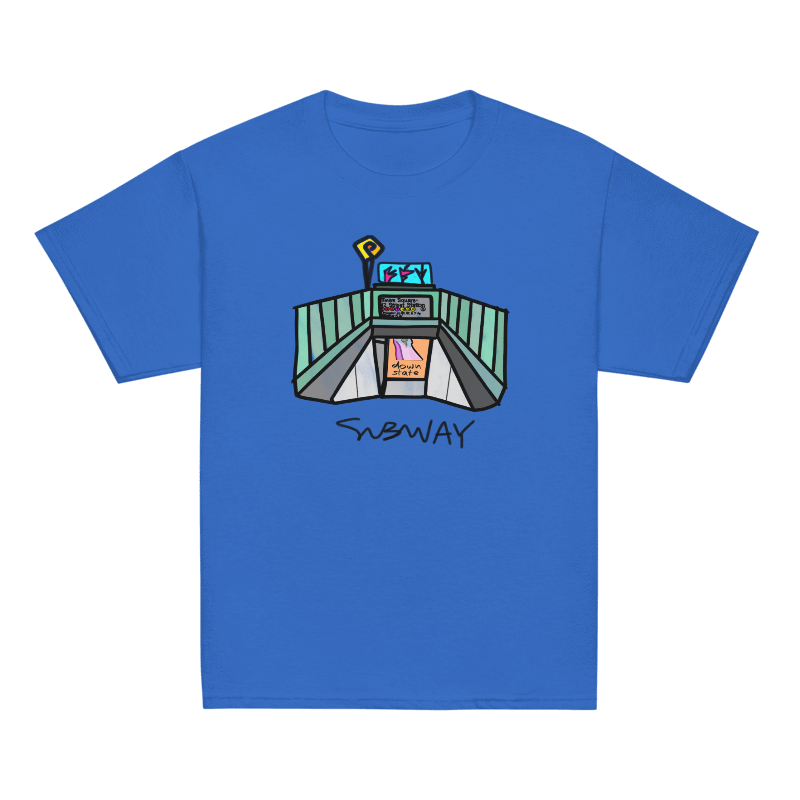 downstate subway youth short sleeve tee