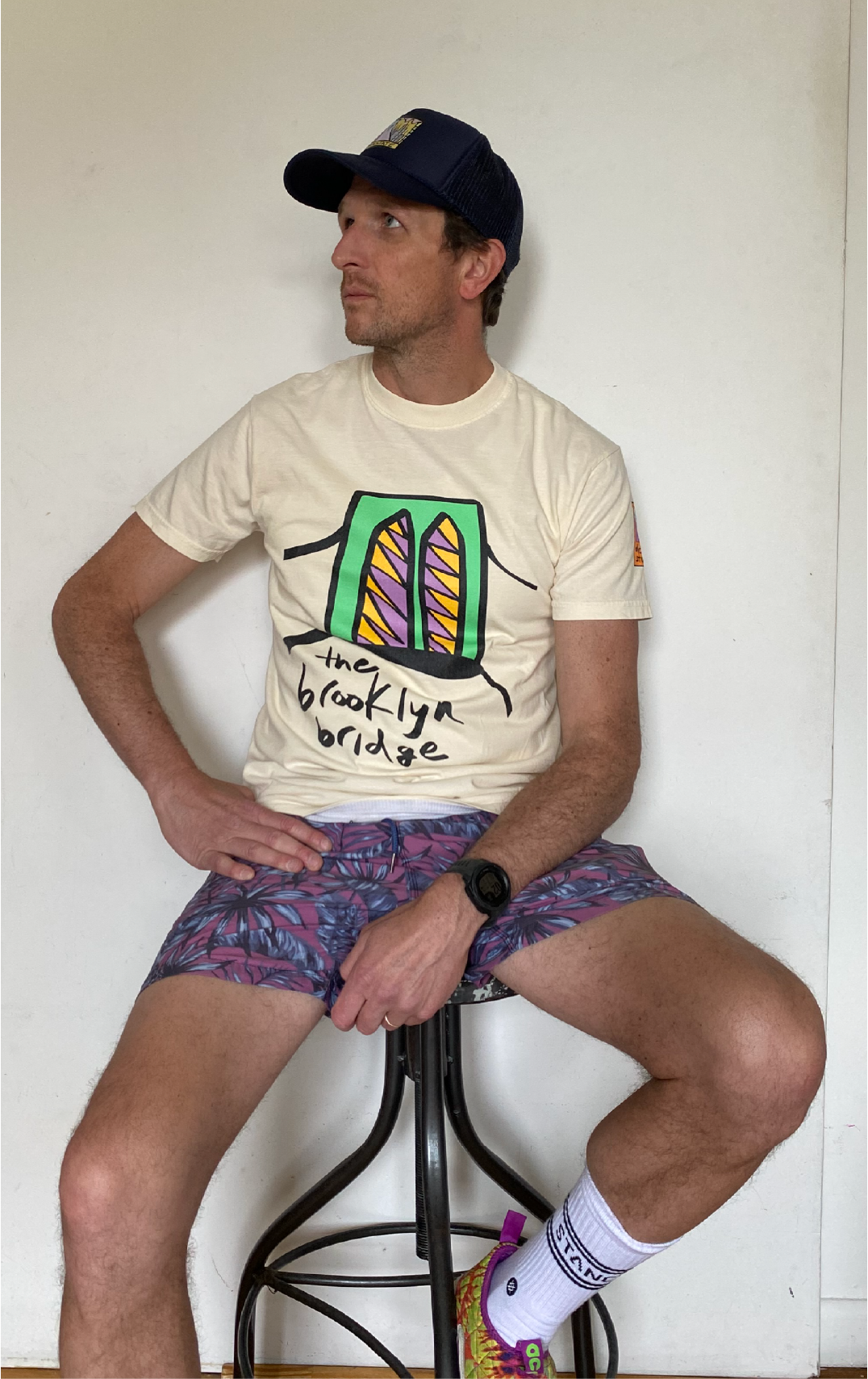 downstate brooklyn bridge short sleeve tee