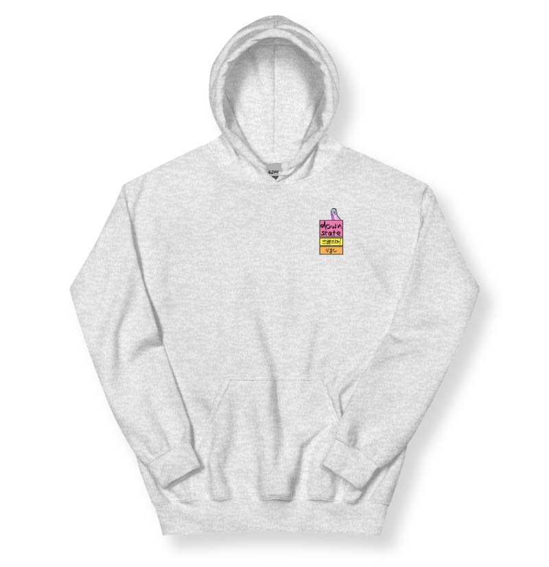 downstate apparel BACK print subway hoodie
