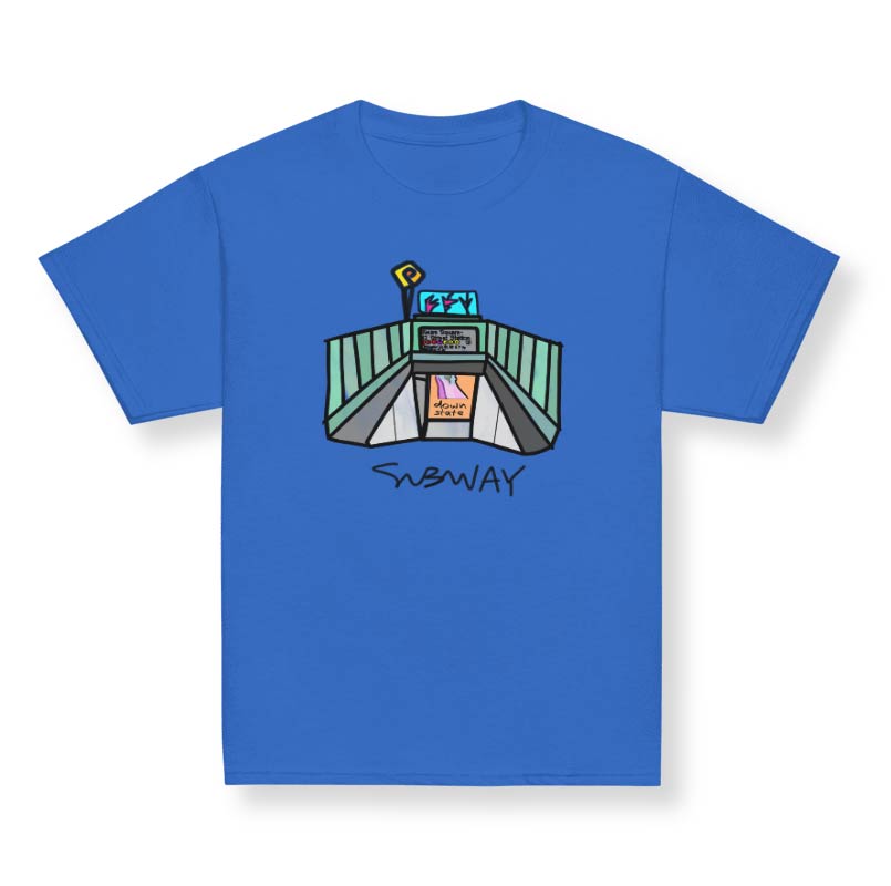 downstate subway youth short sleeve tee