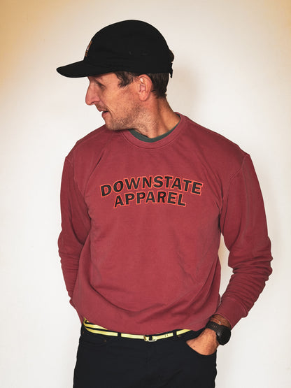 NYC Logo Lightweight Sweatshirt - Crimson