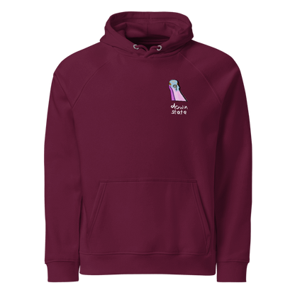 downstate pigeon embroidered hoodie