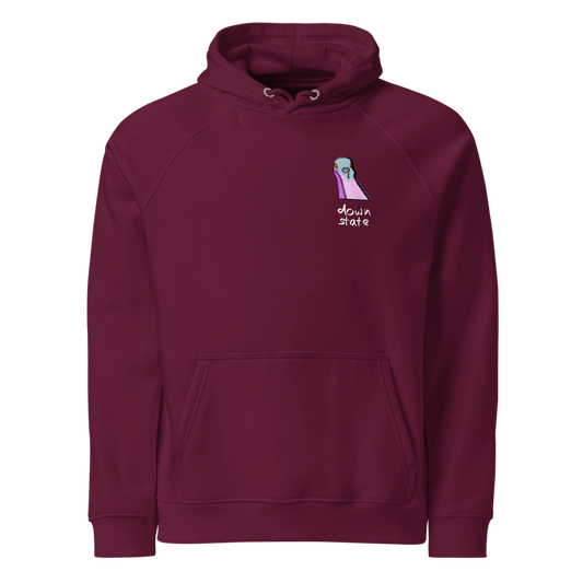 downstate pigeon embroidered hoodie