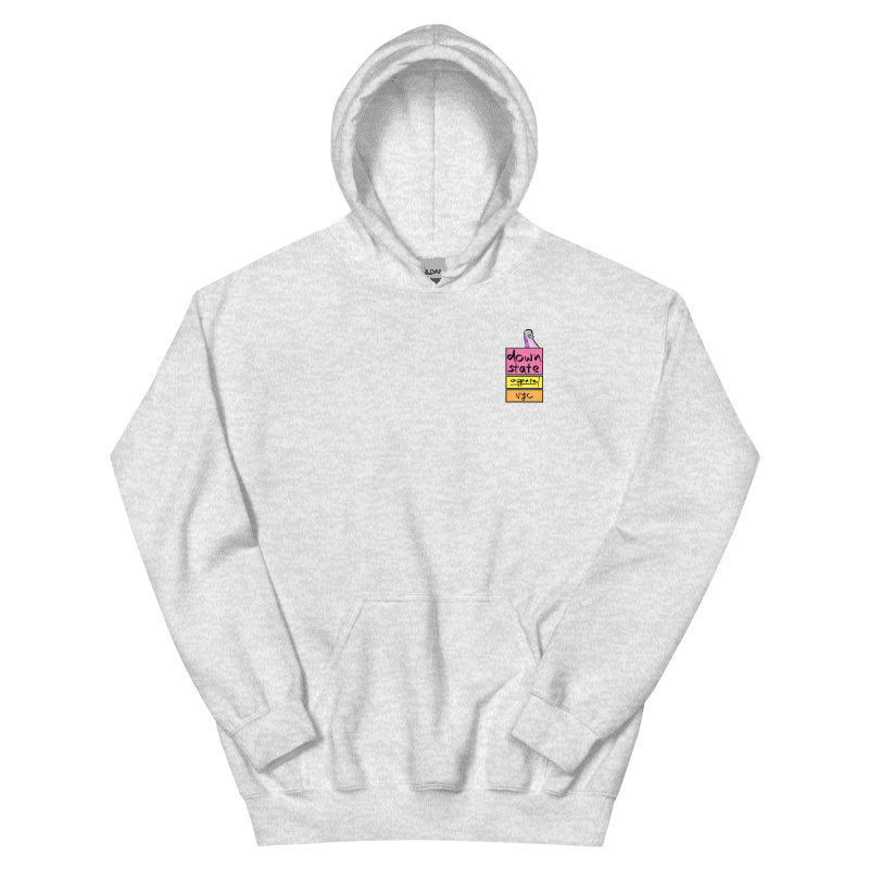 downstate BACK print subway hoodie