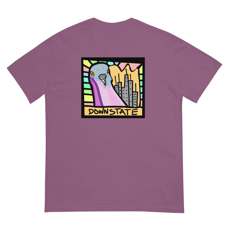 downstate original cityscape BACK print short sleeve tee