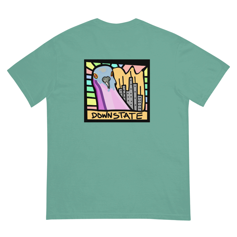 downstate original cityscape BACK print short sleeve tee