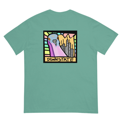 downstate original cityscape BACK print short sleeve tee