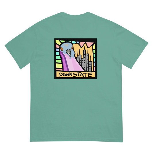 downstate original cityscape BACK print short sleeve tee
