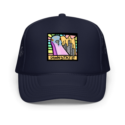 downstate cityscape trucker hat