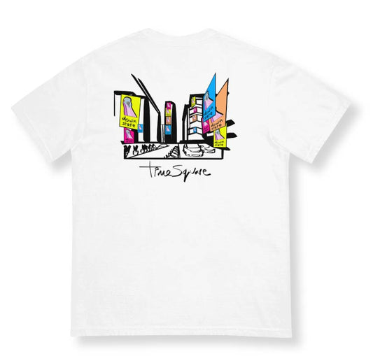 downstate original times square BACK print short sleeve tee